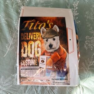 Tito's Delivery Dog Costume - Orange